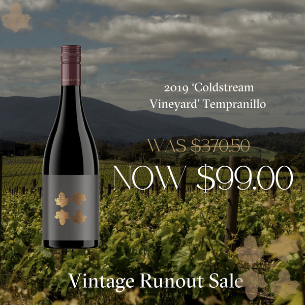 2019 Tempranillo Vintage Rollover Sale